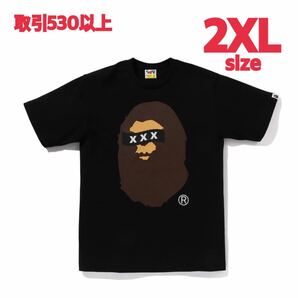 A BATHING APE x GOD SELECTION XXX Bape Head Tee Black 2XLサイズ ア ベイシング ゴッドセレクション エイプヘッド Tシャツ ブラック XXL