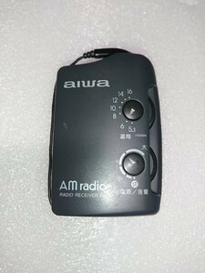 aiwa CR-A1 イヤホン専用ＡＭラジオ　手巻き式