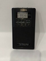 レア 手帳型ケース AIWA CR-D5 TV/FM/AM 3BAND SYNTHESIZED TUNER ラジオ_画像1