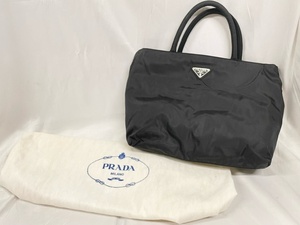 T6120 PRADA プラダ テスートナイロン ハンドバッグ トートバッグ メンズ レディース ダークブラウン系