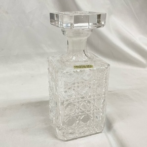 TN １円〜 KAMEI GLASS CRYSTAL クリスタル ガラス瓶 ウイスキーボトル 置物 インテリア 酒瓶の画像2