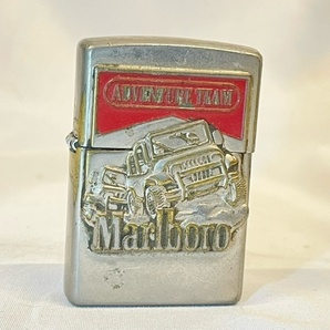 T6256 1円〜 ZIPPO ジッポ オイルライター Marlboro ADVENTURE TEAM マルボロ アドベンチャーチーム 車 喫煙具 火花散りますの画像1