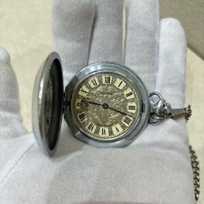 MMM1  【動作確認済】Molnija モルニヤ 手巻き 懐中時計 アンティーク 1941-1945 比較的綺麗品です！の画像2