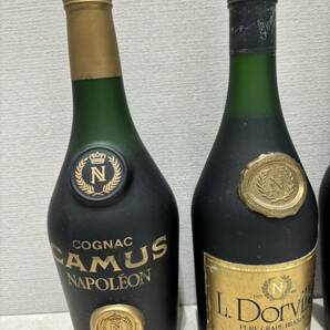 MMM2 洋酒４本セット！ レミーマルタンVSOP ナポレオン カミュ コニャック ブランデー CAMUS NAPOLEON 未開封品！の画像3