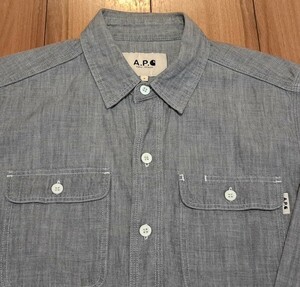 APC×CARHARTT　シャンブレーシャツ　Sサイズ　アーペーセー　カーハート　コラボ　長袖