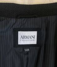 ★ARMANI COLLEZIONI アルマーニ コレツィオーニ　ポリエステル・１つボタン・ジャケット★黒/表記サイズ５０R_画像3