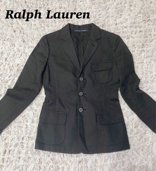 値下げ交渉OK★RALPH LAUREN ラルフローレン テーラードジャケット7号 ブラック