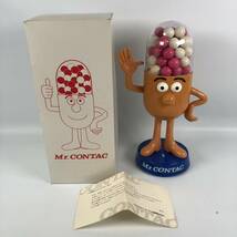 動作確認済 当時物 ミスターコンタック キャラクター フィギュア プレゼントキャンペーン 30cm Mr.CONTAC 箱・当選案内付き_画像1