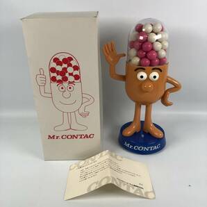 動作確認済 当時物 ミスターコンタック キャラクター フィギュア プレゼントキャンペーン 30cm Mr.CONTAC 箱・当選案内付きの画像1