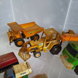 当時物 子供が遊んだミニカー 車のおもちゃ まとめて21台 マジョレット 昭和レトロ ミニカー ブルドーザー トラック はたらくくるま乗り物の画像8