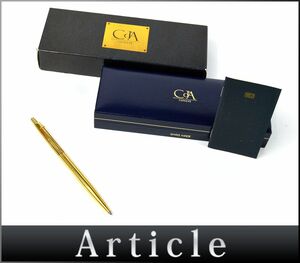 174483□筆記未確認 Caran d’Ache カランダッシュ ボールペン GP ゴールド メンズ レディース 筆記用具 文房具 筆記具 ケース付/ G