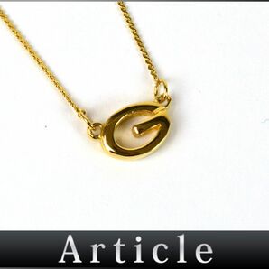 176738〇 GIVENCHY ジバンシィ Gモチーフ ペンダント ネックレス GP ゴールド レディース シンプル アクセサリー ヴィンテージ/ Eの画像1