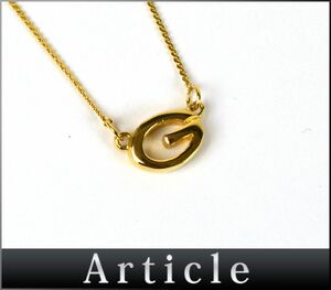 176738〇 GIVENCHY ジバンシィ Gモチーフ ペンダント ネックレス GP ゴールド レディース シンプル アクセサリー ヴィンテージ/ E