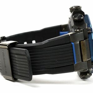 174233◆美品 動作確認済 CASIO カシオ G-SHOCK MT-G 腕時計 電波 ソーラー MTG-B2000 SS ラバー ブラック ブルー メンズ/ Dの画像8