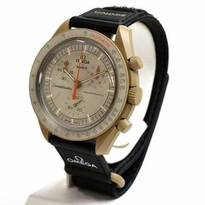 174247◆美品 動作確認済 OMEGA オメガ swatch スウォッチ ミッション トゥ ジュピター 腕時計 クォーツ SO33C100 ボーイズ/ Dの画像9