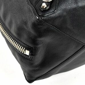 175058◆美品 BALENCIAGA バレンシアガ ザ ペーパー トートバッグ ショルダーバッグ 357331 レザー 革 ブラック レディース 保存袋/ Bの画像5