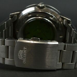 175020◇動作未確認 ORIENT オリエント メンズウォッチ 腕時計 自動巻き 裏スケ デイト ER02-C7-B SS ホワイト シルバー メンズ/ Dの画像6