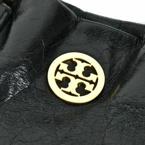 176577◆ TORY BURCH トリーバーチ トートバッグ ハンドバッグ 鞄 レザー 革 ブラック ゴールド金具 レディース 通勤 通学/ Bの画像7