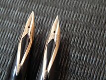 SHEAFFER シェーファー　万年筆　ペン先14K 585　STERLING シルバー色ゴールド色　2本セット　_画像3