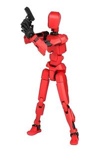 アクションフィギュア ロボット ダミー人形 赤