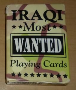 中古 トランプ イラク戦争 イラクのお尋ね者トランプカード IRAQ Most WANTED Playing Cards カード アメリカ軍 指名手配 サダム・フセイン