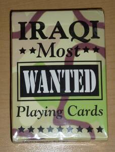 新品 トランプ イラク戦争 イラクのお尋ね者トランプカード IRAQ Most WANTED Playing Cards カード アメリカ軍 指名手配 サダム・フセイン