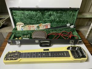 Fender スチールギター ハードケース付 スタンド脚付き 弦楽器 フェンダー ビンテージ 6弦 steel guitar ハワイアン 音楽 現状品 YO4Z