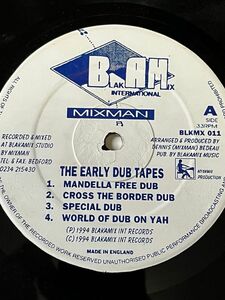 MIXMAN『The Early Dub Tapes』LPレコード