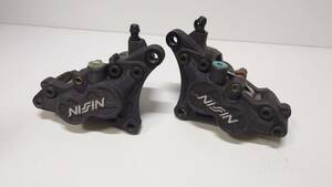 NISSIN 4POT front caliper unusual shape 90mm pitch left right set GSX-R1100(GV73A) original caliper GSF1200 GSX1300R ZRX1100 ZRX1200 diversion also 