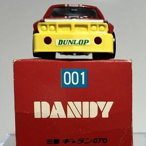 TOMICA DANDY トミカ ダンディ 三菱ギャランGTO レーシング仕様 赤×白 日本製の画像6
