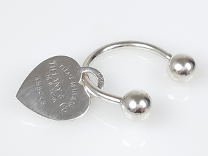  Tiffany TIFFANY возврат tu Heart plate кольцо для ключей брелок для ключа серебряный 925 YAS-3120
