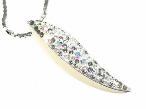 スワロフスキー　SWAROVSKI　ラインストーン　ベネチアンチェーン　ネックレス　シルバーカラー　YAS-8321