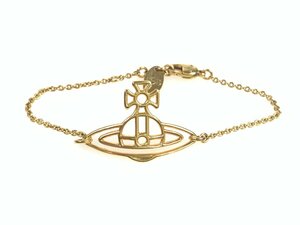  beautiful goods Vivienne * Westwood VIVIENNE WESTWOOD Flat o-b bracele charm Gold color YAS-5924