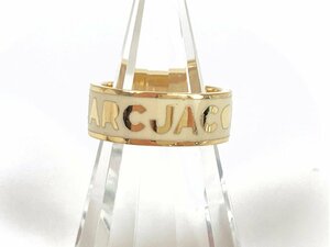 マーク バイ マークジェイコブス　MARC BY MARC JACOBS　ロゴ　リング　指輪　サイズ12号　クリーム×ゴールドカラー　YAS-10593