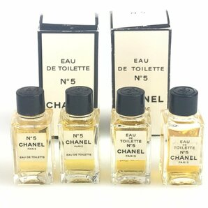 シャネル CHANEL No.5 オードトワレ 4.5ml×4本 ミニ香水 非売品 YMK‐555の画像1