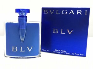 ブルガリ　BVLGARI　BLV　ブルー　オードパルファム　スプレー　40ml 　残量：9割　YK-5812