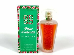 残多　ジバンシィ　GIVENCHY　Fleur d'interdit　フルールダンテルディ　オードパルファム　スプレー　50ｍl　残量：8割　YK-6730