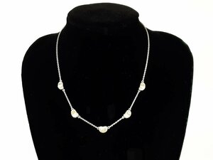  rare Tiffany TIFFANY L sa Pele ti5P bean necklace silver 925 YAS-8704