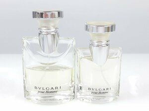 1円　メンズ　ブルガリ　BVLGARI　POUR HOMME　プールオム　オードトワレ　スプレー　30ml/9割　50ml/5割　2本セット　YK-3929