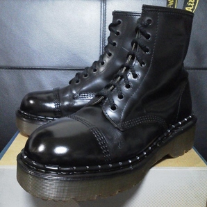 【激レア】Dr.Martens 英国製 クレイジーボム UK9 厚底 8ホール 黒 CRAZYBOMB イングランド製 ドクターマーチン 氷室京介 甲本ヒロト HYDEの画像1