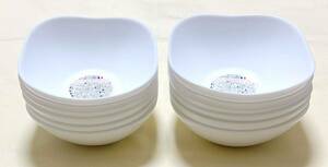 フランス製　ARTICLE YAMAZAKI　耐熱強化ガラス　白い小鉢12個