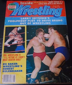 【送料無料】Inside Wrestling 1980年10月号 海外プロレス雑誌 希少品 レア 入手困難 貴重品 