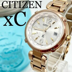 163 CITIZEN XC XC clock lady's wristwatch happy flight 