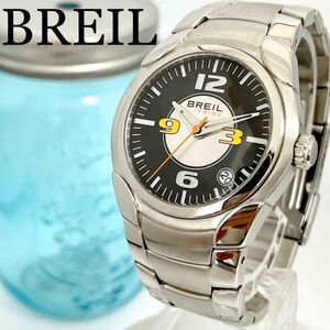285 BREILb Laile clock men's wristwatch rare parallel imported goods black 