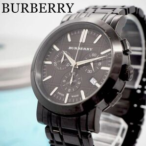416 BURBERRY バーバリー時計 箱付き メンズ腕時計 クロノグラフの画像1