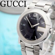 610 GUCCI グッチ時計　メンズ腕時計　タイムレス　Gロゴ　ブラック　人気_画像1