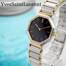 649 YvesSaintLaurent イヴサンローラン時計　レディース腕時計_画像1