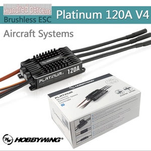 HOBBYWING hobby Wing PLATINUM 120A V4 BEC built-in 5V-8V 10A radio-controller RC worn airplane amplifier ESC hobby wing . leaf Futaba JR