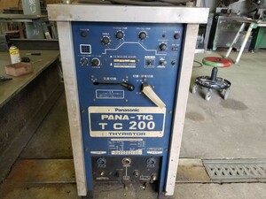 ジャンク扱い　Panasonic PANA-TIG TC200 YC-200TWC-3 交直両用TIG溶接機 サイリスタ制御 単相200V　1991年製　トーチほぼ新品