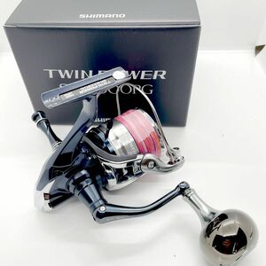 シマノ◆ツインパワーSW6000PG ラウンドパワーハンドル　リールスタンド　PE3号　美品 SHIMANO 釣具 リール